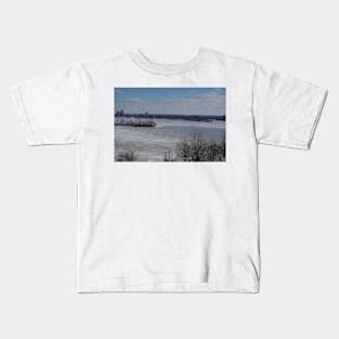 Ice Fishing Hamilton Harbour Kids T-Shirt